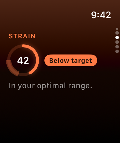 Meridian on Apple Watch: Strain